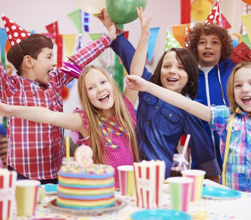 friends on the party